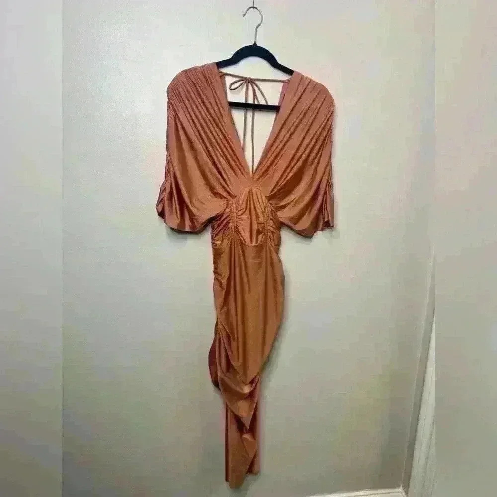 NWOT Copper/Apricot dress